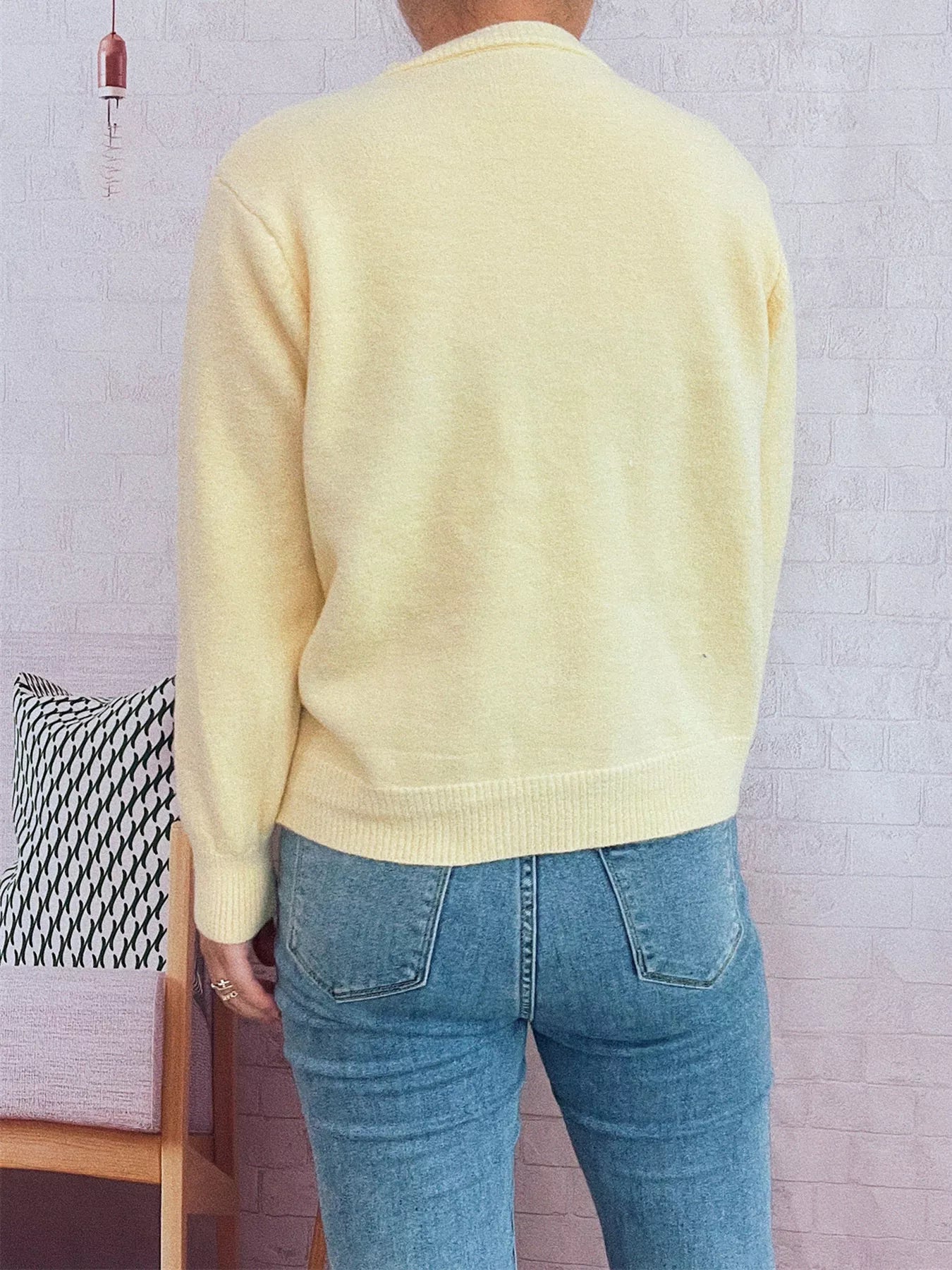 Flower Button Up Long Sleeve Cardigan-Cardigans-Krush Kandy, Women's Online Fashion Boutique Located in Phoenix, Arizona (Scottsdale Area)