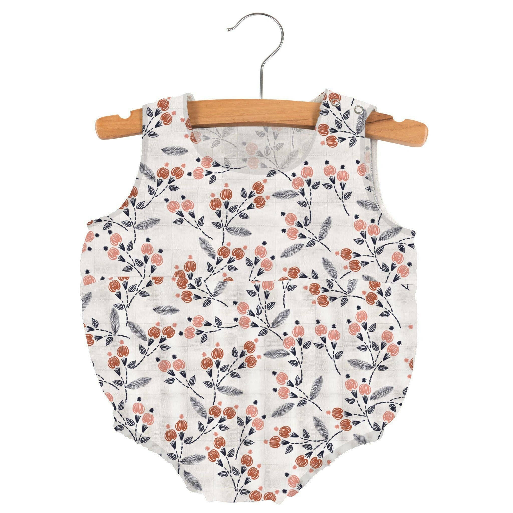 Dahlia Floral Bamboo Mini Bubble Romper-Kids-Krush Kandy, Women's Online Fashion Boutique Located in Phoenix, Arizona (Scottsdale Area)