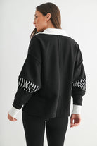 Varsity Edge Pullover-Pullovers-Krush Kandy, Women's Online Fashion Boutique Located in Phoenix, Arizona (Scottsdale Area)