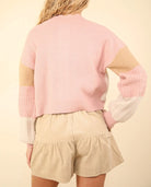 VERY J Color Block Button Down Textured Sweater Cardigan-Cardigan-Krush Kandy, Women's Online Fashion Boutique Located in Phoenix, Arizona (Scottsdale Area)