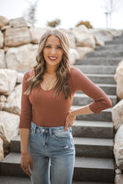 Niki Biki Right Decision V Neck Crop Top | (4 colors!)-Long Sleeve Tops-Krush Kandy, Women's Online Fashion Boutique Located in Phoenix, Arizona (Scottsdale Area)