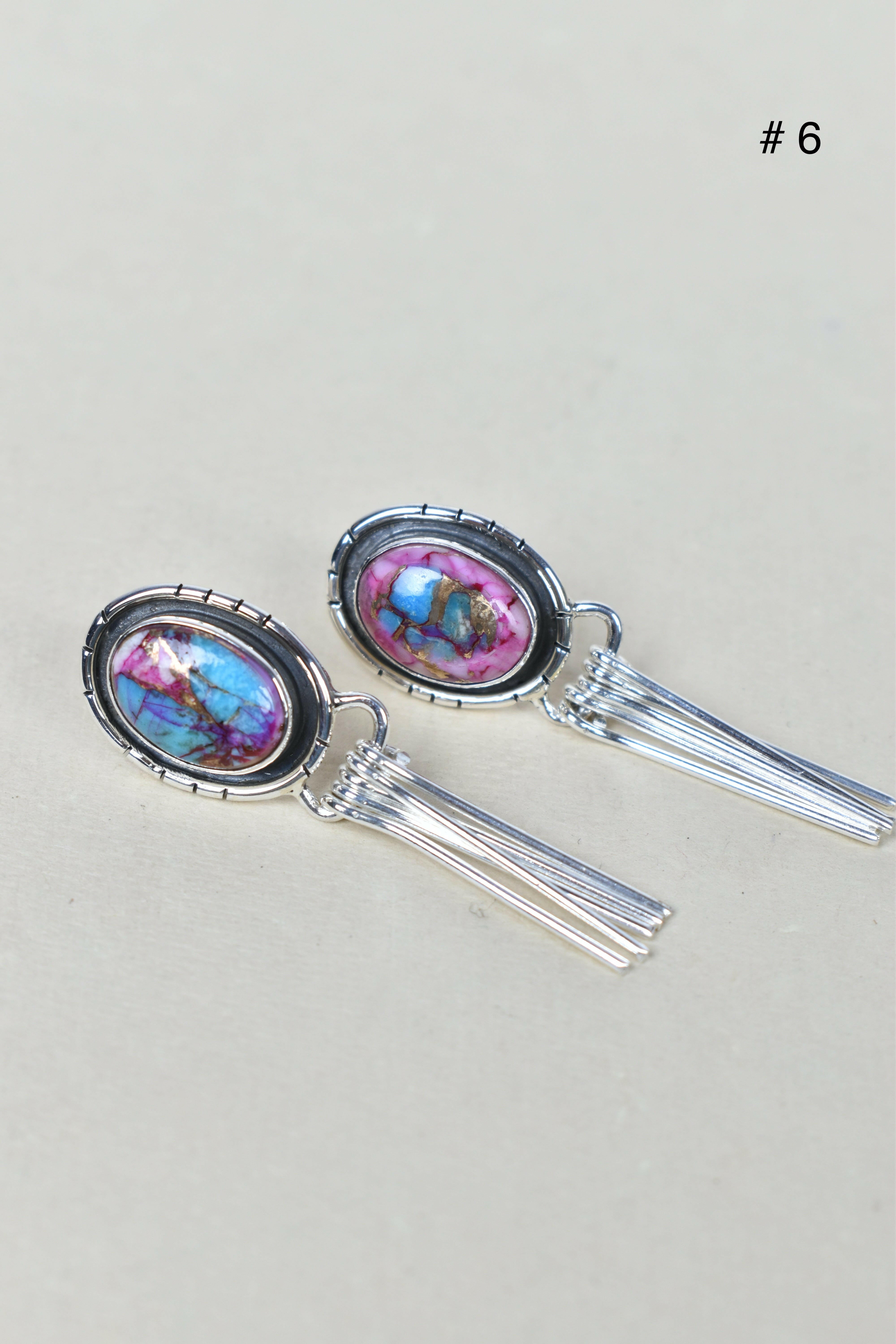 Solo Stone Sterling Cascade Earrings-Drop Earrings-Krush Kandy, Women's Online Fashion Boutique Located in Phoenix, Arizona (Scottsdale Area)