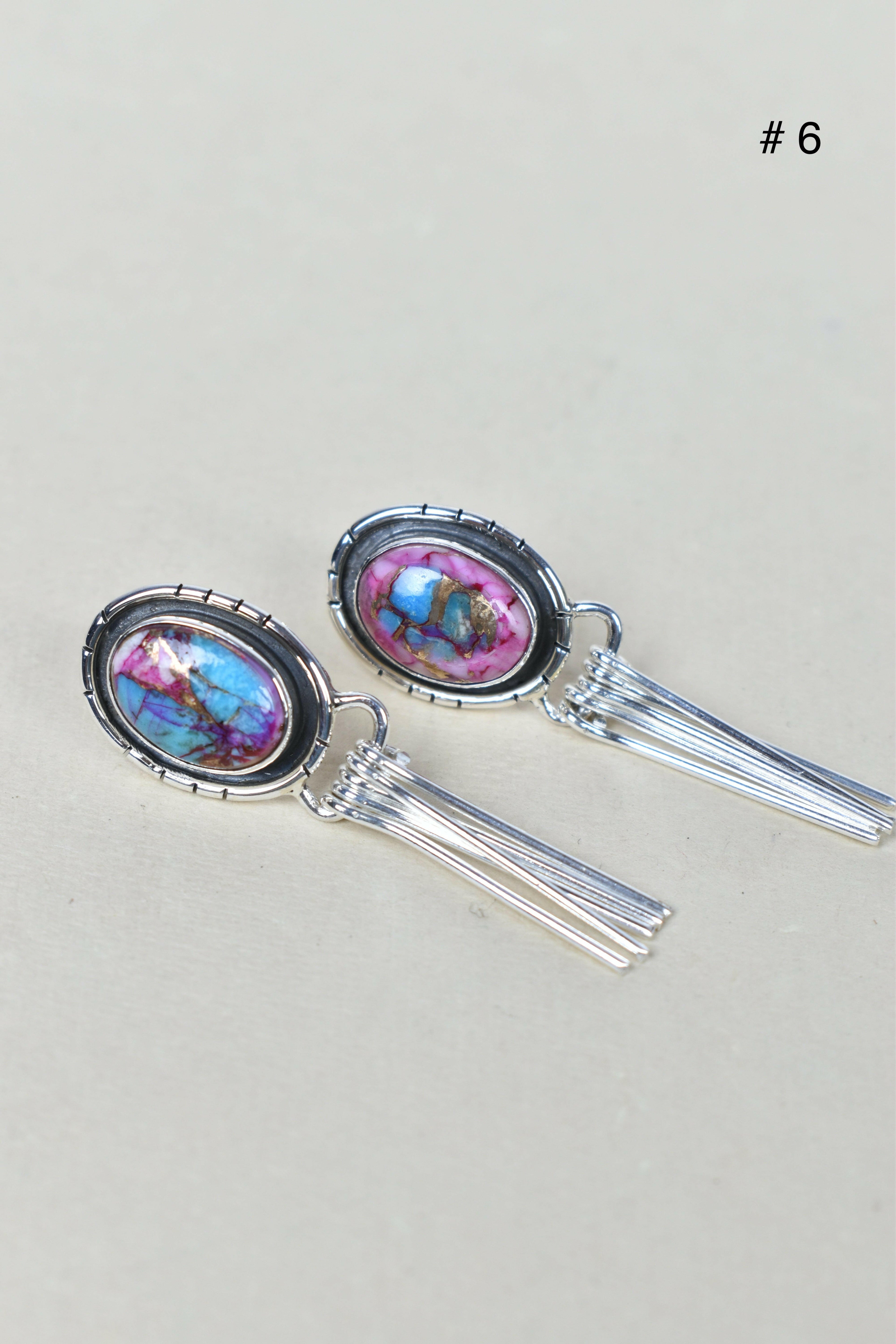 Solo Stone Sterling Cascade Earrings-Drop Earrings-Krush Kandy, Women's Online Fashion Boutique Located in Phoenix, Arizona (Scottsdale Area)