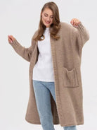 Pocketed Open Front Long Sleeve Longline Cardigan-Krush Kandy, Women's Online Fashion Boutique Located in Phoenix, Arizona (Scottsdale Area)