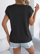 Cable-Knit Round Neck Knit Top-Tops-Krush Kandy, Women's Online Fashion Boutique Located in Phoenix, Arizona (Scottsdale Area)