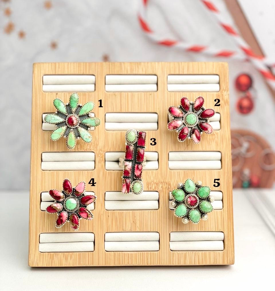 One Of A Kind Dahlia Rings-Rings-Krush Kandy, Women's Online Fashion Boutique Located in Phoenix, Arizona (Scottsdale Area)