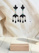 Boho Stone Fringe Drop Dangle Earrings-Earrings-Krush Kandy, Women's Online Fashion Boutique Located in Phoenix, Arizona (Scottsdale Area)