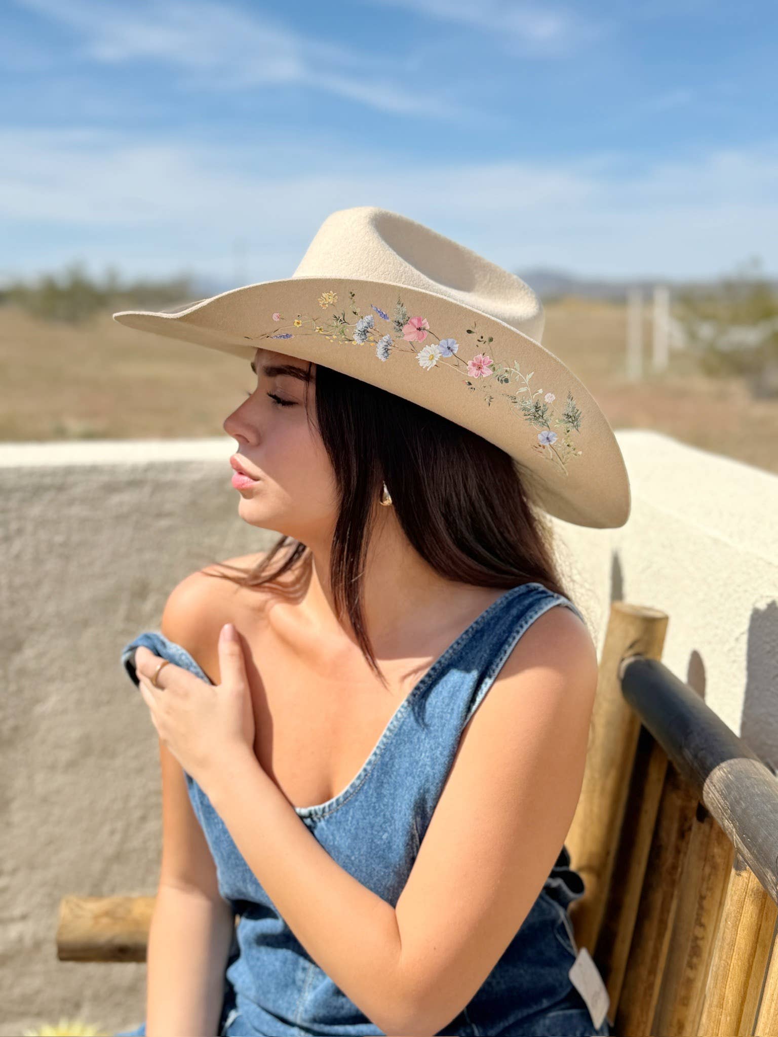 The Katie Lou Cowboy Hat - Made to Order-Hats-Krush Kandy, Women's Online Fashion Boutique Located in Phoenix, Arizona (Scottsdale Area)