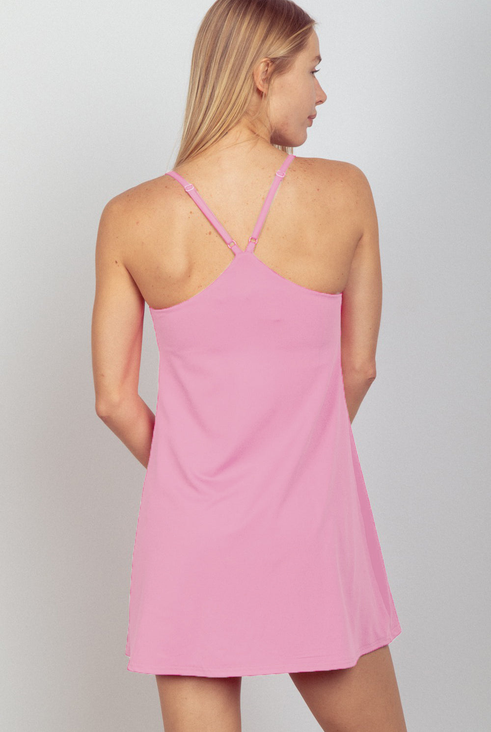 VERY J Sleeveless Active Tennis Dress with Unitard Liner-Krush Kandy, Women's Online Fashion Boutique Located in Phoenix, Arizona (Scottsdale Area)