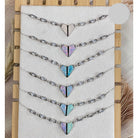 Opal & CZ Necklaces-Chain Necklaces-Krush Kandy, Women's Online Fashion Boutique Located in Phoenix, Arizona (Scottsdale Area)