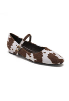 Cow Print Mary Jane Flats-Shoes-Krush Kandy, Women's Online Fashion Boutique Located in Phoenix, Arizona (Scottsdale Area)