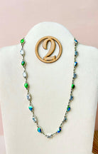 Darling Dahlias and Crystals Statement Necklace-Necklaces-Krush Kandy, Women's Online Fashion Boutique Located in Phoenix, Arizona (Scottsdale Area)