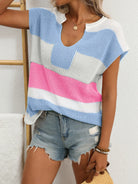 Color Block Knit Top-Krush Kandy, Women's Online Fashion Boutique Located in Phoenix, Arizona (Scottsdale Area)
