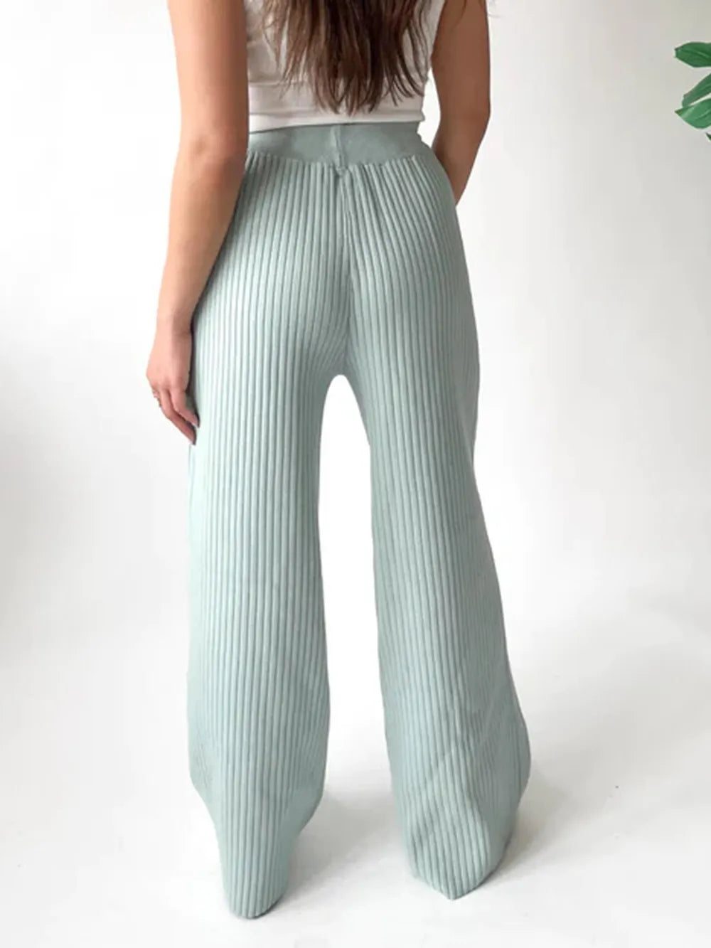 Ribbed Wide Leg Sweater Pants-pants-Krush Kandy, Women's Online Fashion Boutique Located in Phoenix, Arizona (Scottsdale Area)
