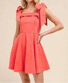 SO ME Fit and Flare Washed Gameday Dress-Dresses-Krush Kandy, Women's Online Fashion Boutique Located in Phoenix, Arizona (Scottsdale Area)