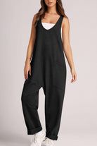 Wide Strap Jumpsuit with Pockets-Jumpsuits & Rompers-Krush Kandy, Women's Online Fashion Boutique Located in Phoenix, Arizona (Scottsdale Area)