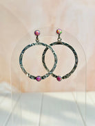 Boho Hoops Opal Earrings-Earrings-Krush Kandy, Women's Online Fashion Boutique Located in Phoenix, Arizona (Scottsdale Area)