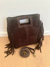 Sienna Fringe Suede Crossbody Bag