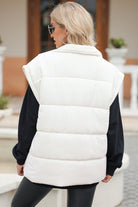 Zip Up Puffer Vest Coat with Pockets-Krush Kandy, Women's Online Fashion Boutique Located in Phoenix, Arizona (Scottsdale Area)