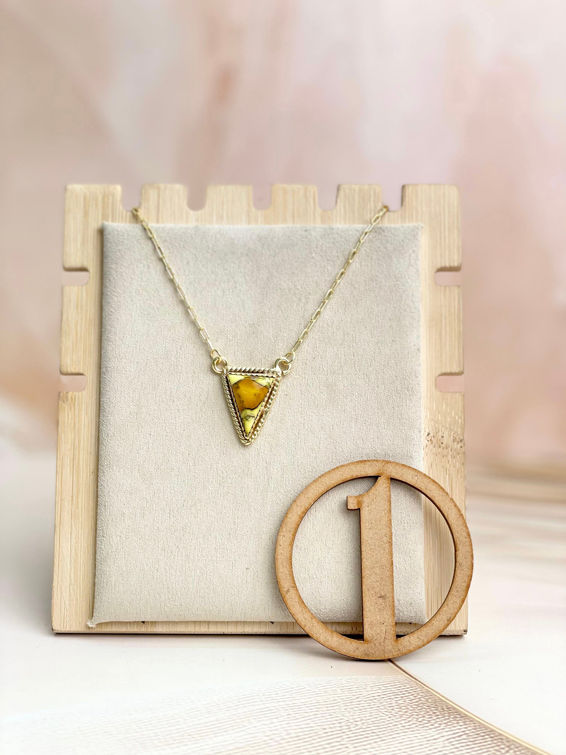 Krushed Gold & Stone Slab Geometric Necklace-Necklaces-Krush Kandy, Women's Online Fashion Boutique Located in Phoenix, Arizona (Scottsdale Area)