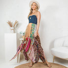 Boho Handkerchief Midi Dress-Dresses-Krush Kandy, Women's Online Fashion Boutique Located in Phoenix, Arizona (Scottsdale Area)