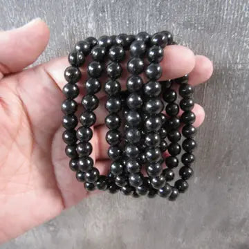 8mm Shungite Beaded Stretch Bracelet-Chain Bracelets-Krush Kandy, Women's Online Fashion Boutique Located in Phoenix, Arizona (Scottsdale Area)