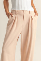 Waffle Knit High-Waist Wide-Leg Pants-Bottoms-Krush Kandy, Women's Online Fashion Boutique Located in Phoenix, Arizona (Scottsdale Area)