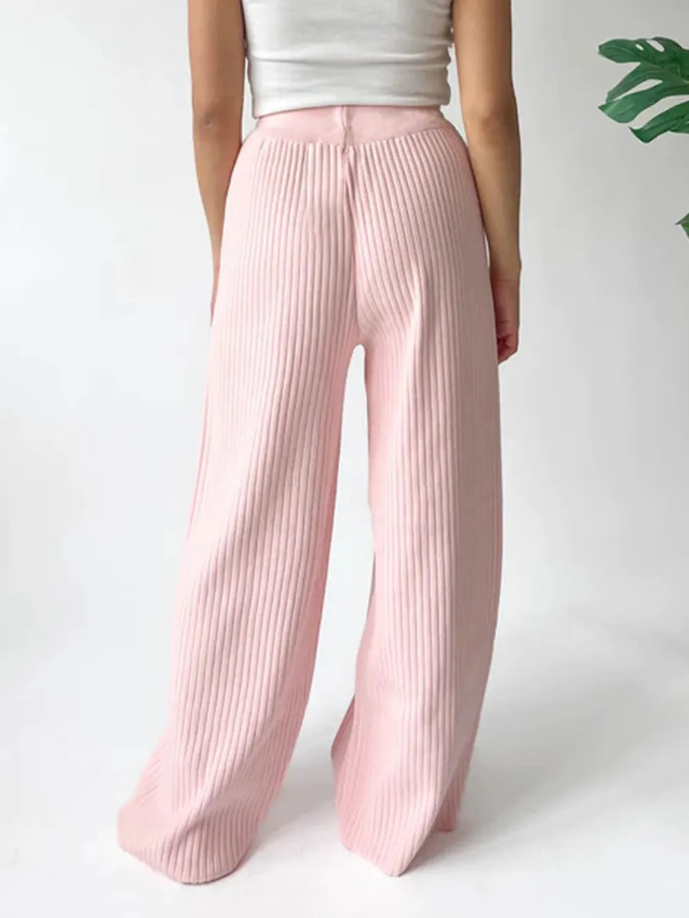Ribbed Wide Leg Sweater Pants-pants-Krush Kandy, Women's Online Fashion Boutique Located in Phoenix, Arizona (Scottsdale Area)