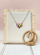 Summer Checkered Chain Pendants-Necklaces-Krush Kandy, Women's Online Fashion Boutique Located in Phoenix, Arizona (Scottsdale Area)