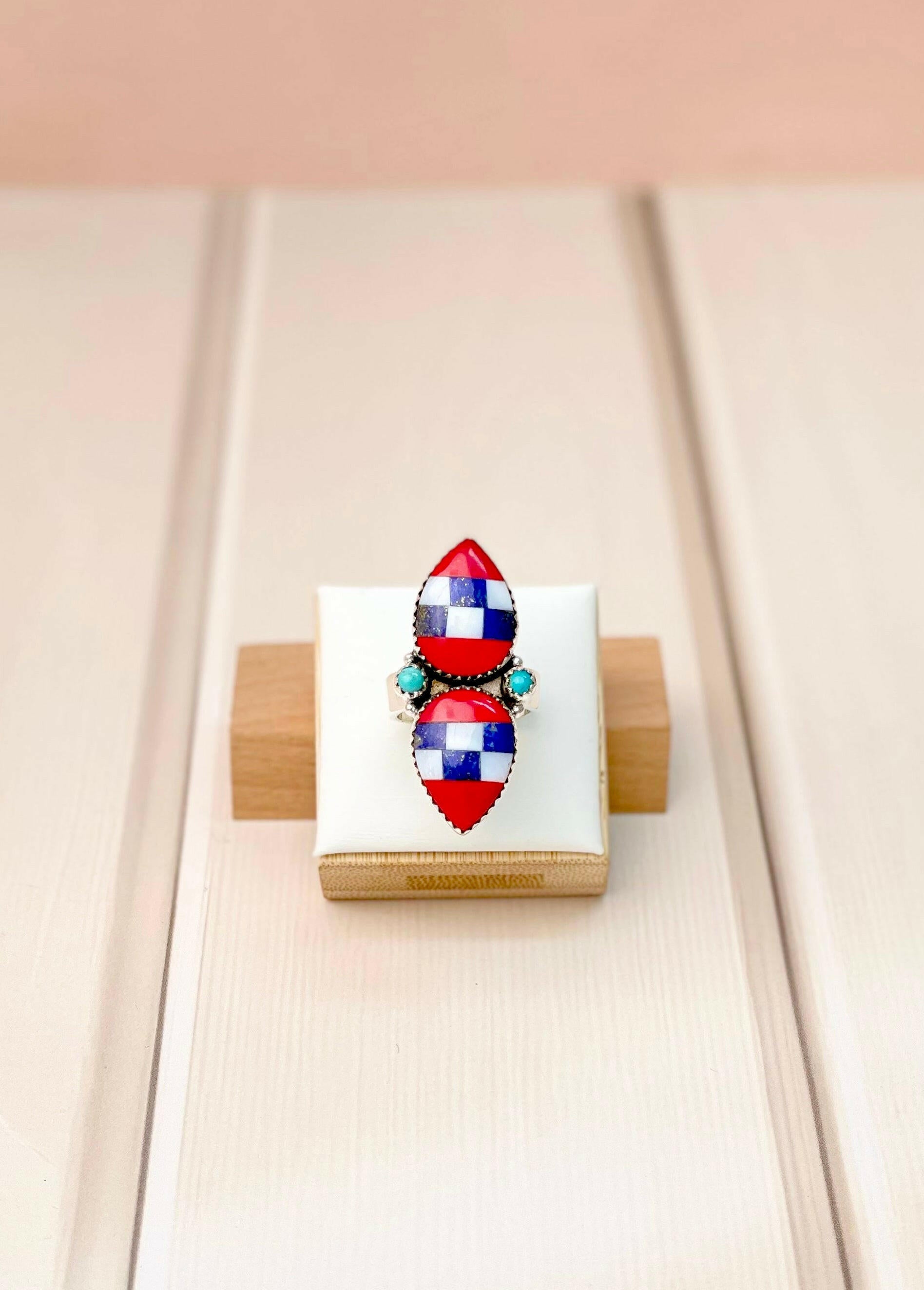 Freedom Flame Band Rings-Rings-Krush Kandy, Women's Online Fashion Boutique Located in Phoenix, Arizona (Scottsdale Area)