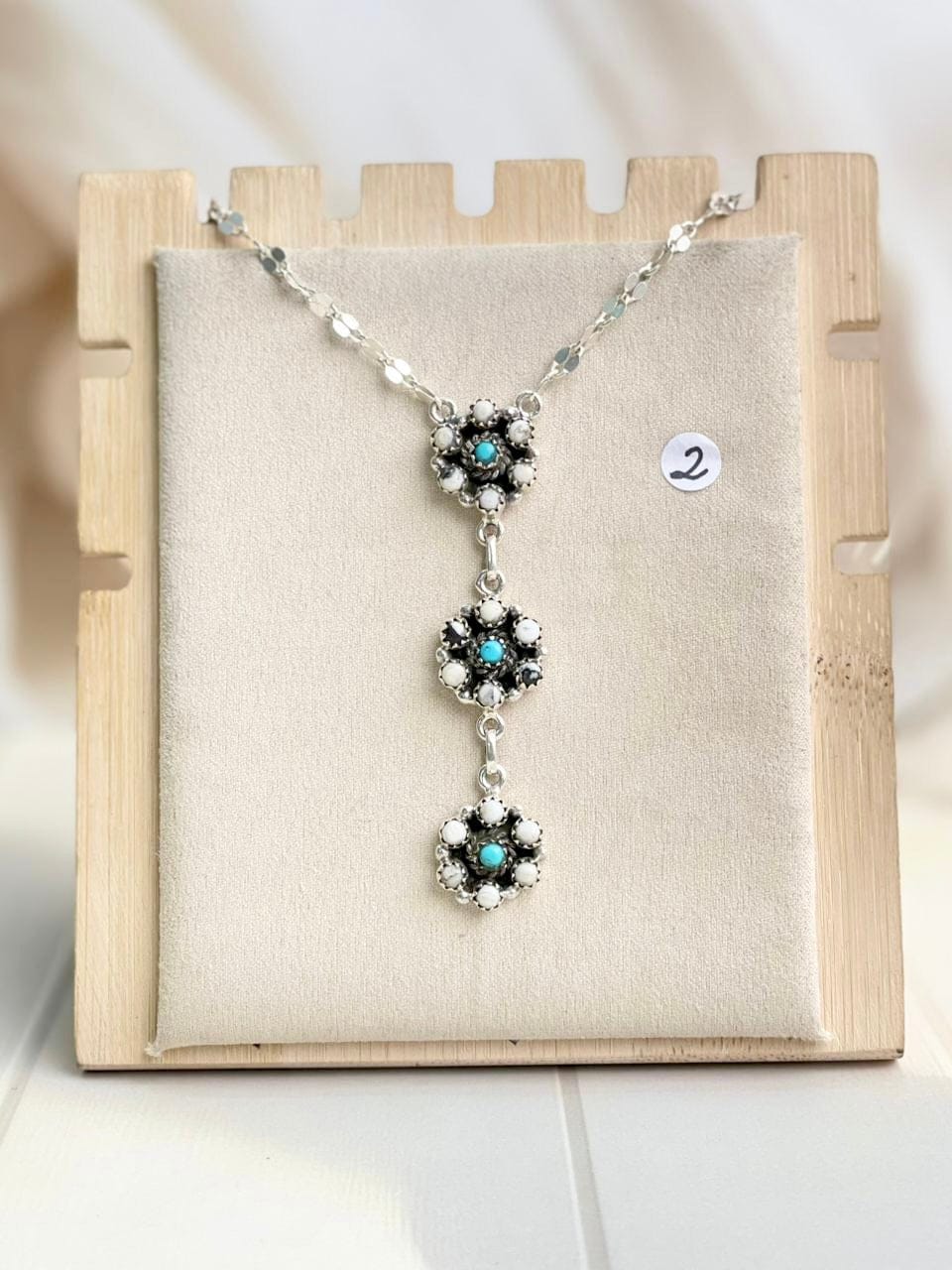 3 Blooming Flowers Lariat Necklace-Necklaces-Krush Kandy, Women's Online Fashion Boutique Located in Phoenix, Arizona (Scottsdale Area)