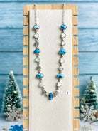 Snowdrift Hearts White Shell, Golden Hills & Crystal Necklace-Necklaces-Krush Kandy, Women's Online Fashion Boutique Located in Phoenix, Arizona (Scottsdale Area)