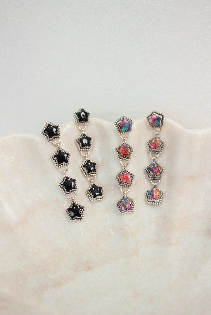 Star Stone Drop Earrings | PRE-ORDER!-Drop Earrings-Krush Kandy, Women's Online Fashion Boutique Located in Phoenix, Arizona (Scottsdale Area)