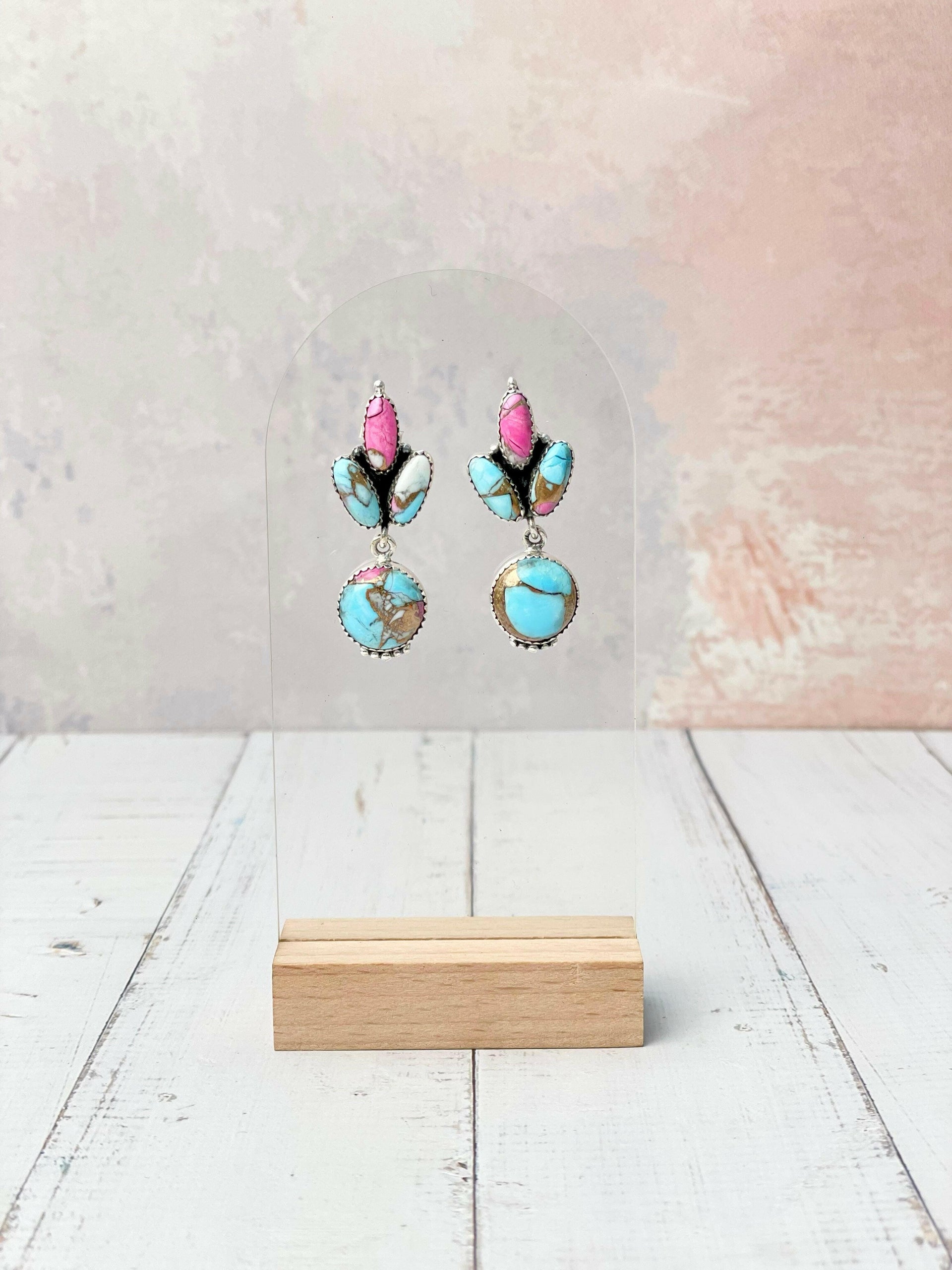Cotton Kandy Dahlia Cluster Earrings-Earrings-Krush Kandy, Women's Online Fashion Boutique Located in Phoenix, Arizona (Scottsdale Area)