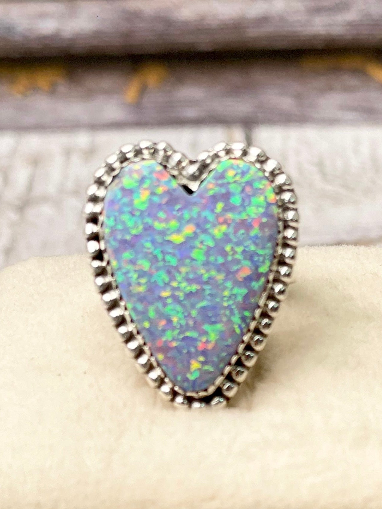 Long Heart Sterling Silver Ring-Statement Rings-Krush Kandy, Women's Online Fashion Boutique Located in Phoenix, Arizona (Scottsdale Area)