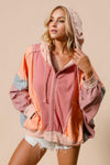 Better Off Color Block Zip Up Hoodie-Jackets-Krush Kandy, Women's Online Fashion Boutique Located in Phoenix, Arizona (Scottsdale Area)
