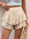 Perfee Layered High Waist Shorts-Shorts-Krush Kandy, Women's Online Fashion Boutique Located in Phoenix, Arizona (Scottsdale Area)
