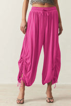 Drawstring Ruched Pants-Krush Kandy, Women's Online Fashion Boutique Located in Phoenix, Arizona (Scottsdale Area)