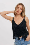 Floral Crochet Lace Cami-Tanks-Krush Kandy, Women's Online Fashion Boutique Located in Phoenix, Arizona (Scottsdale Area)