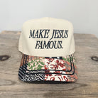 Make Jesus Famous Patchwork Hat-Accessories-Krush Kandy, Women's Online Fashion Boutique Located in Phoenix, Arizona (Scottsdale Area)