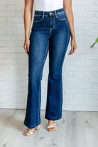 Judy Blue Mavis High Rise Side Seam Detail Flare Jeans-Jeans-Krush Kandy, Women's Online Fashion Boutique Located in Phoenix, Arizona (Scottsdale Area)