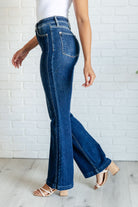 Judy Blue Mavis High Rise Side Seam Detail Flare Jeans-Jeans-Krush Kandy, Women's Online Fashion Boutique Located in Phoenix, Arizona (Scottsdale Area)