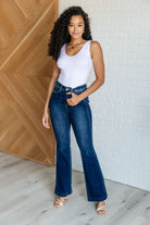 Judy Blue Mavis High Rise Side Seam Detail Flare Jeans-Jeans-Krush Kandy, Women's Online Fashion Boutique Located in Phoenix, Arizona (Scottsdale Area)