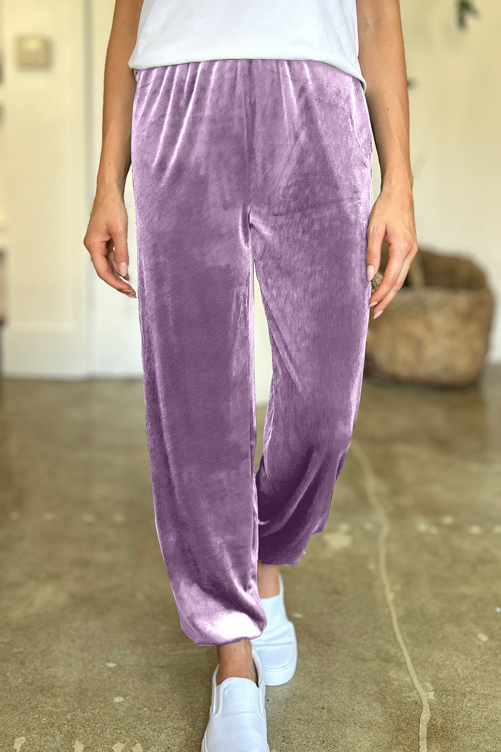 FAM-FAM Pocketed Elastic Waist Joggers-Pants-Krush Kandy, Women's Online Fashion Boutique Located in Phoenix, Arizona (Scottsdale Area)