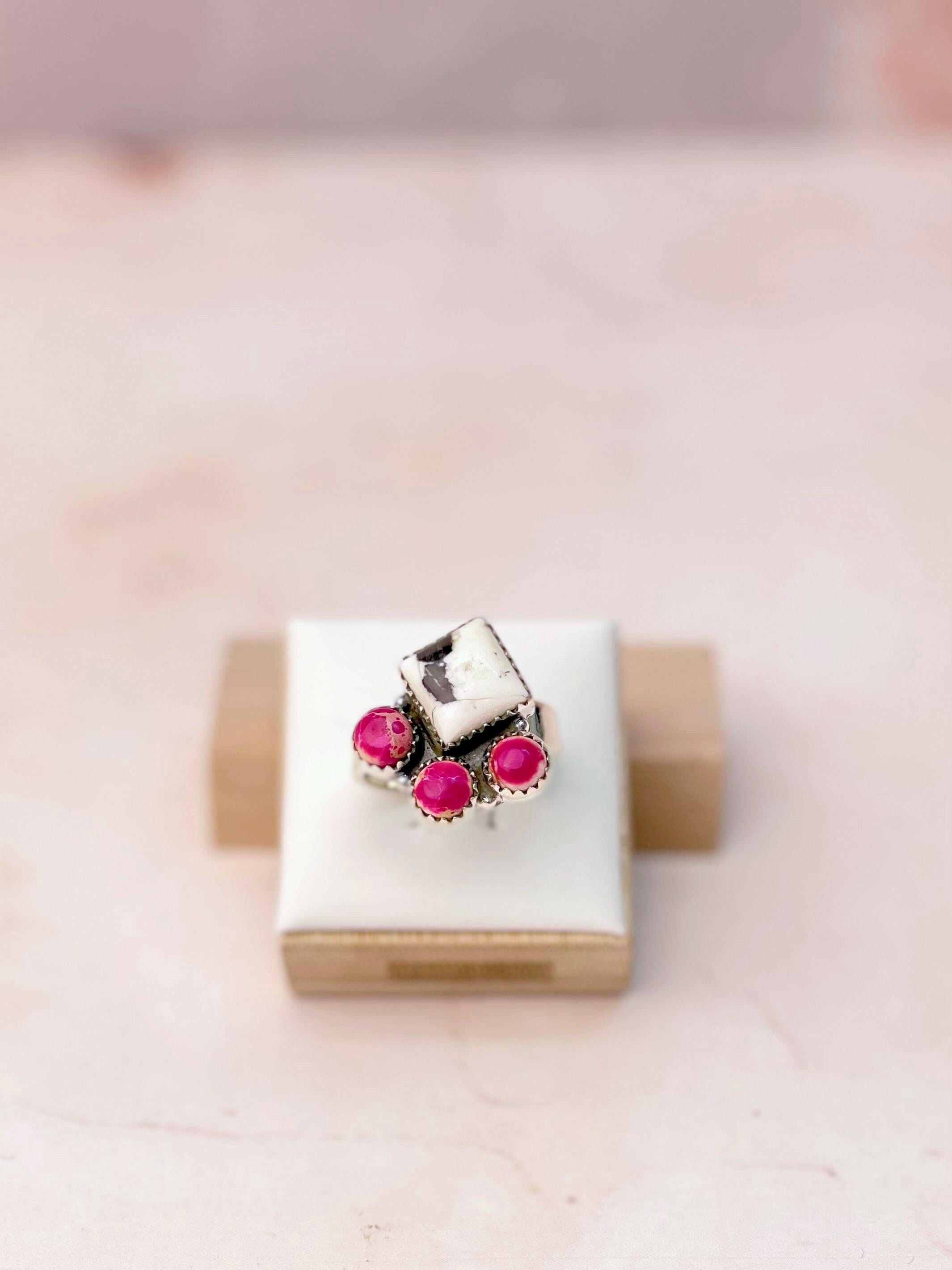 Desert Jasper Dainty Rings-Rings-Krush Kandy, Women's Online Fashion Boutique Located in Phoenix, Arizona (Scottsdale Area)