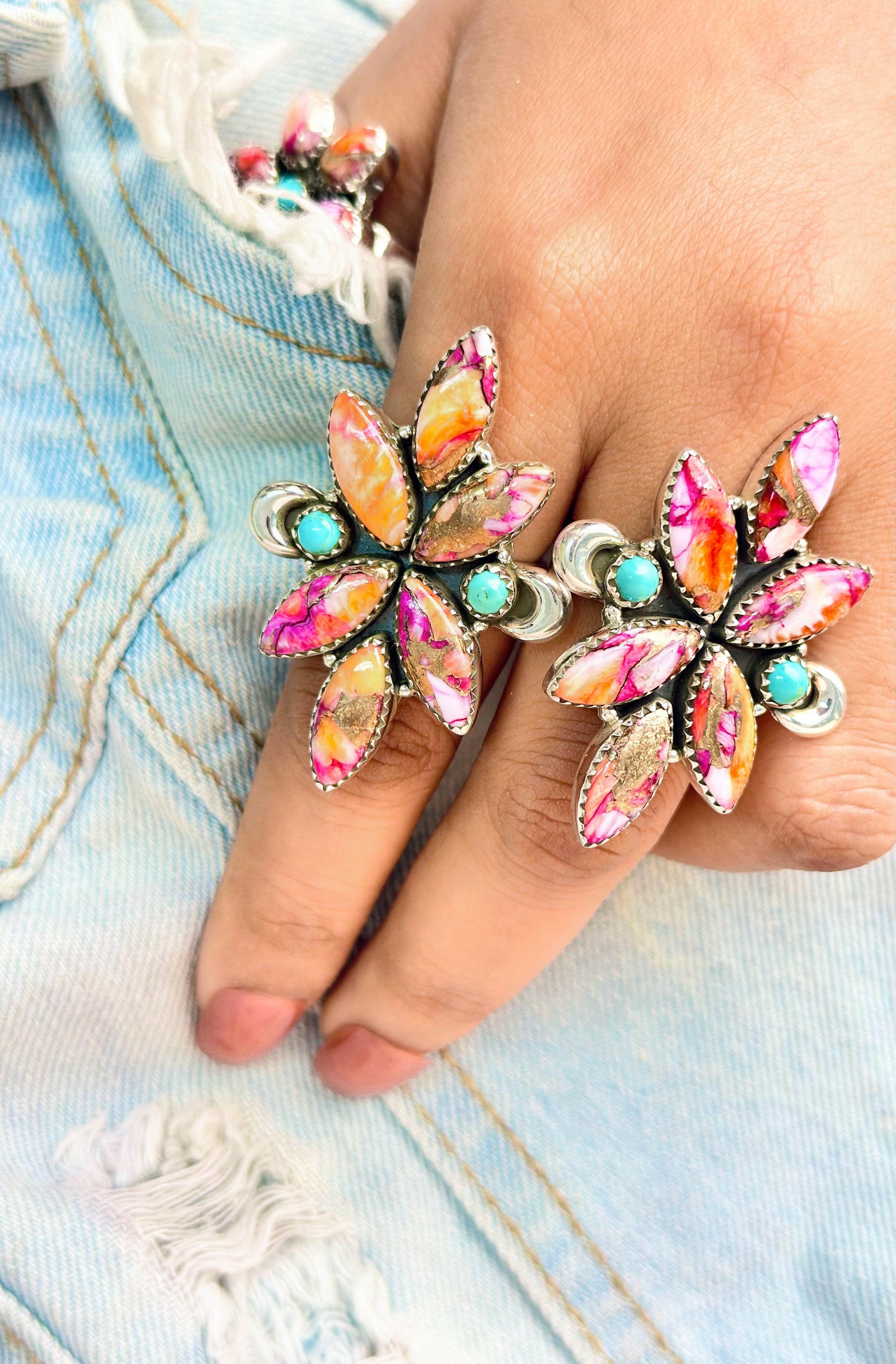 Starburst Boho Spirit Mixed Rings-Rings-Krush Kandy, Women's Online Fashion Boutique Located in Phoenix, Arizona (Scottsdale Area)