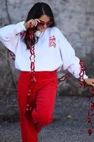 Jesus Is My Valentine Sweatshirt-Graphic Tees-Krush Kandy, Women's Online Fashion Boutique Located in Phoenix, Arizona (Scottsdale Area)