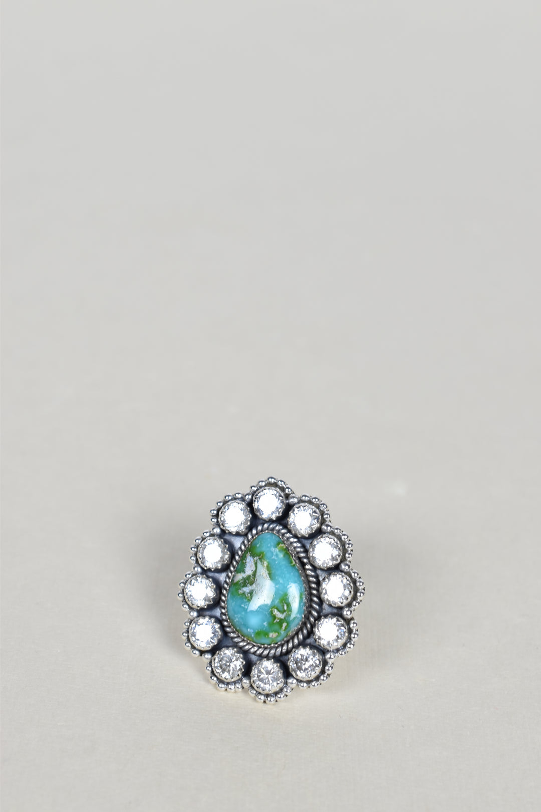 Sonoran Hills Turquoise & Crystal One of A Kind Ring-Rings-Krush Kandy, Women's Online Fashion Boutique Located in Phoenix, Arizona (Scottsdale Area)