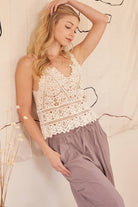 Boho Chic Crochet Cami Top-Tanks-Krush Kandy, Women's Online Fashion Boutique Located in Phoenix, Arizona (Scottsdale Area)