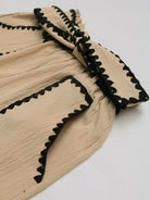 Perfee Tied Contrast Trim Shorts-Shorts-Krush Kandy, Women's Online Fashion Boutique Located in Phoenix, Arizona (Scottsdale Area)